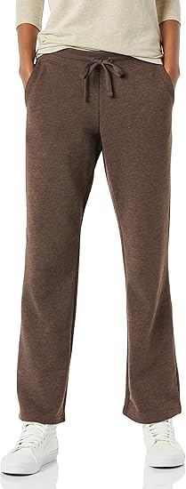 Essentials Women's Straight Leg Fleece Sweatpants with Drawstring